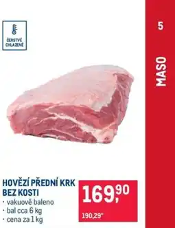 HOVĚZÍ PŘEDNÍ KRK BEZ KOSTI