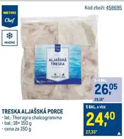 Makro TRESKA ALJAŠSKÁ PORCE nabídka