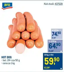 Makro HOT DOG nabídka
