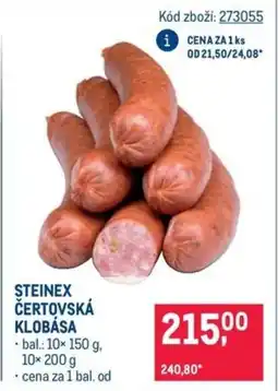 Makro STEINEX ČERTOVSKÁ KLOBASA nabídka