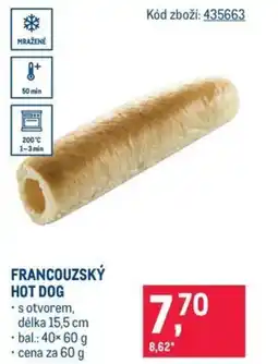 Makro FRANCOUZSKÝ HOT DOG nabídka