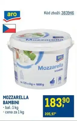 Makro MOZZARELLA BAMBINI nabídka