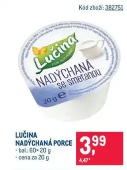 Makro LUČINA NADÝCHANÁ PORCE nabídka