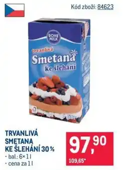 Makro TRVANLIVÁ SMĘTANA KE ŠLEHÁNÍ 30% nabídka