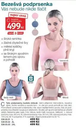 Decodoma Bezešvá podprsenka Vás nebude nikde tlačit nabídka