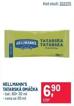 Makro HELLMANN'S TATARSKÁ OMÁČKA nabídka