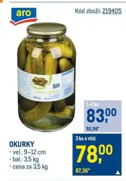 Makro OKURKY nabídka