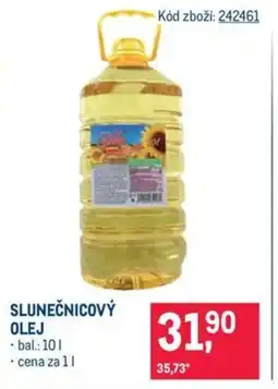 Makro SLUNEČNICOVÝ OLEJ nabídka