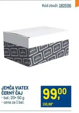Makro JEMČA VIATEX ČERNÝ ČAJ nabídka