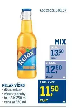 Makro RELAX VÍČKO nabídka