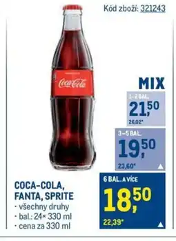 Makro COCA-COLA, FANTA, SPRITE nabídka