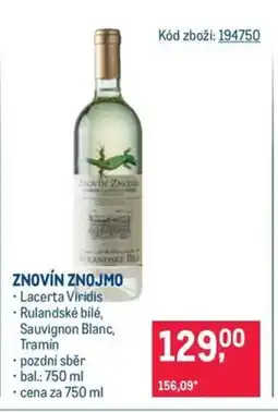 Makro ZNOVÍN ZNOJMO nabídka