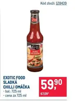 Makro EXOTIC FOOD SLADKÁ CHILLI OMÁČKA nabídka