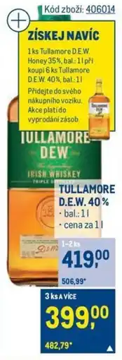 Makro TULLAMORE D.E.W. 40% nabídka