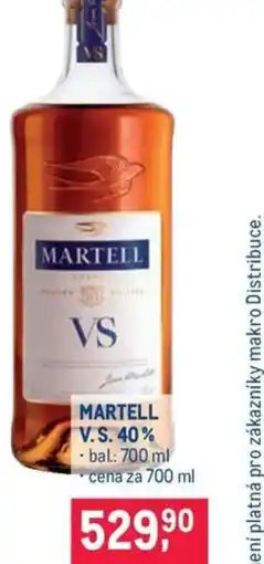 Makro MARTELL V.S. 40% nabídka