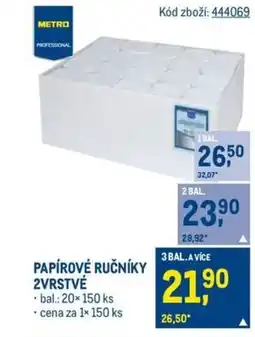 Makro PAPÍROVÉ RUČNÍKY 2VRSTVÉ nabídka