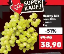 Kaufland Hrozny bílé nabídka