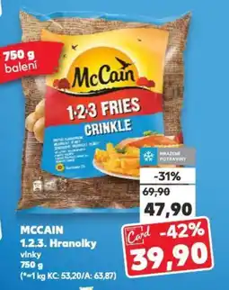 Kaufland MCCAIN 1.2.3. Hranolky nabídka