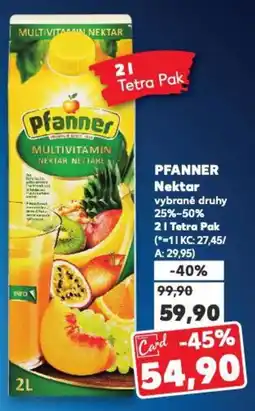 Kaufland PFANNER Nektar nabídka