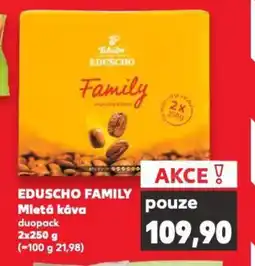 Kaufland EDUSCHO FAMILY Mletá káva nabídka