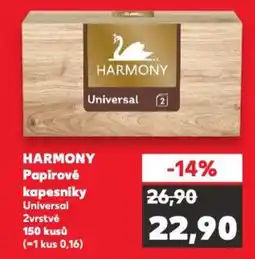 Kaufland HARMONY Papirové kapesniky nabídka