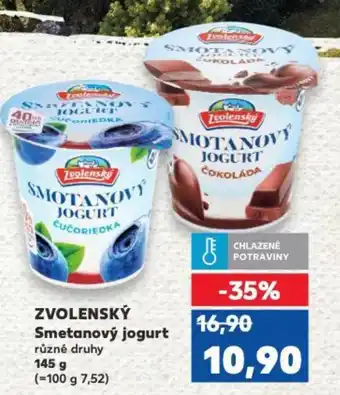 Kaufland ZVOLENSKÝ Smetanový jogurt nabídka