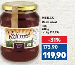 Kaufland MEDAS Včelí med nabídka