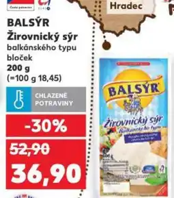 Kaufland BALSÝR Žirovnický sýr nabídka