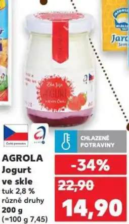 Kaufland AGROLA Jogurt ve skle nabídka