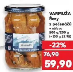 Kaufland VARMUŽA Řezy z pečenáčů nabídka