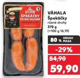 Kaufland VÁHALA Špekáčky nabídka