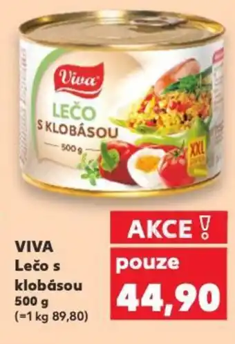 Kaufland VIVA Lečo s klobásou nabídka