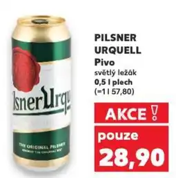 Kaufland PILSNER URQUELL Pivo nabídka