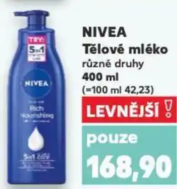 Kaufland NIVEA Tělové mléko nabídka