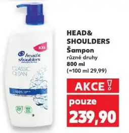 Kaufland HEAD& SHOULDERS Šampon nabídka