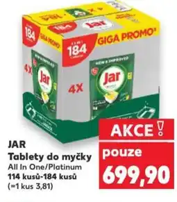 Kaufland JAR Tablety do myčky nabídka