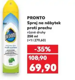 Kaufland PRONTO Sprej na nábytek proti prachu nabídka