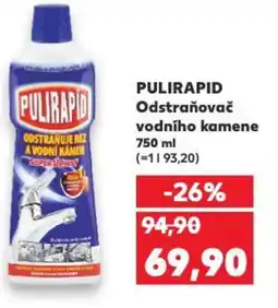 Kaufland PULIRAPID Odstraňovač vodního kamene nabídka