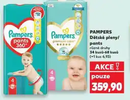 Kaufland PAMPERS Dětské pleny/ pants nabídka