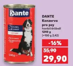Kaufland DANTE Konzerva pro psy nabídka