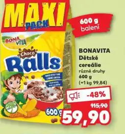 Kaufland BONAVITA Dětské cereálie nabídka