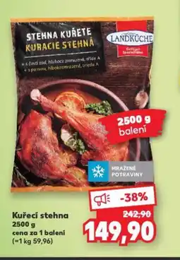 Kaufland Kuřecí stehna 2500 g nabídka