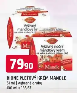 Terno BIONE PLEŤOVÝ KRÉM MANDLE nabídka