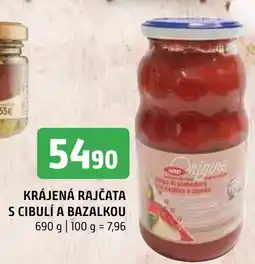 Terno KRÁJENÁ RAJČATA S CIBULÍ A BAZALKOU nabídka