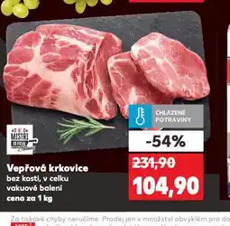 Kaufland Vepřová krkovice bez kosti nabídka