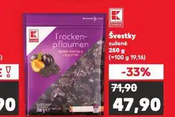 Kaufland Švestky sušené nabídka