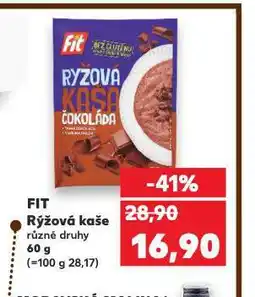 Kaufland Fit rýžová kaše nabídka