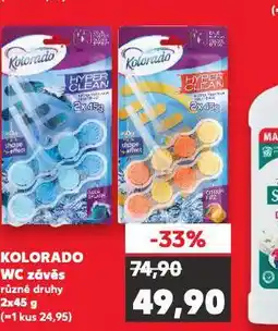 Kaufland Kolorado wc závěs nabídka