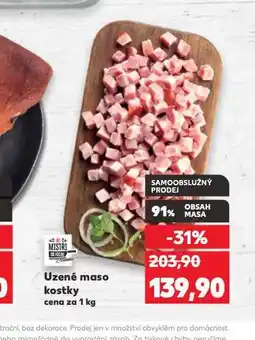 Kaufland Uzené maso kostky nabídka