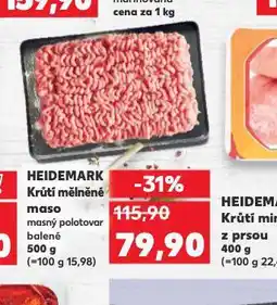 Kaufland Krůtí mělněné maso nabídka
